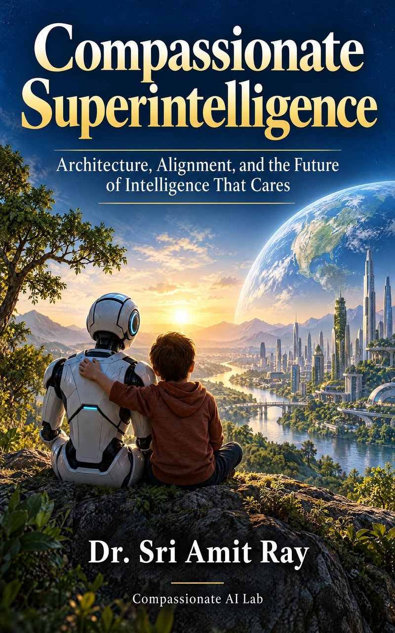 Front cover of Compassionate Superintelligence, Second Edition, by Dr. Sri Amit Ray